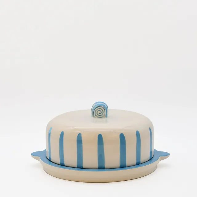 luisa-paix-o-costa-nova-mar-plateau-fromage-cloche-turquoise-24cm image 1