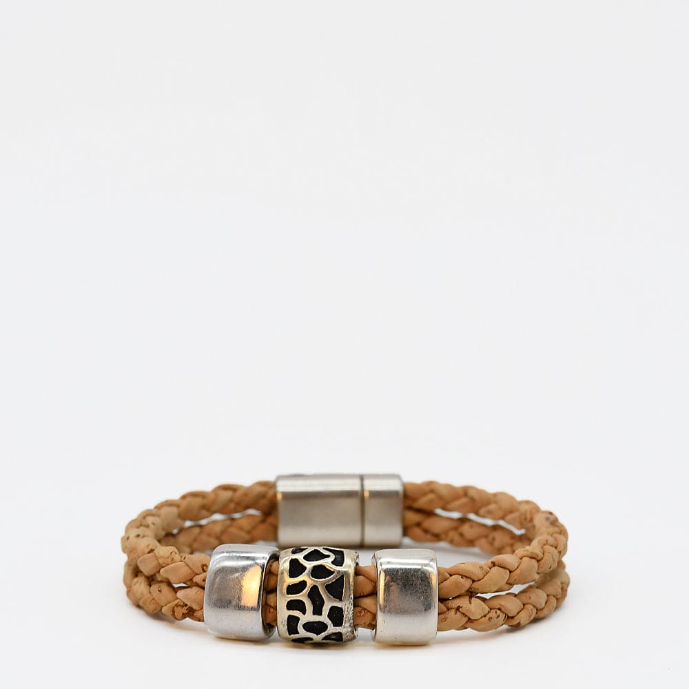 luisa-paix-o-bracelet-li-ge-tress-naturel-21cm-unisexe image 1