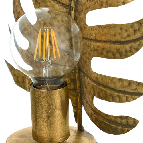 baroni-home-lampe-de-table-dor-e-monstera-fer-35-cm image 4