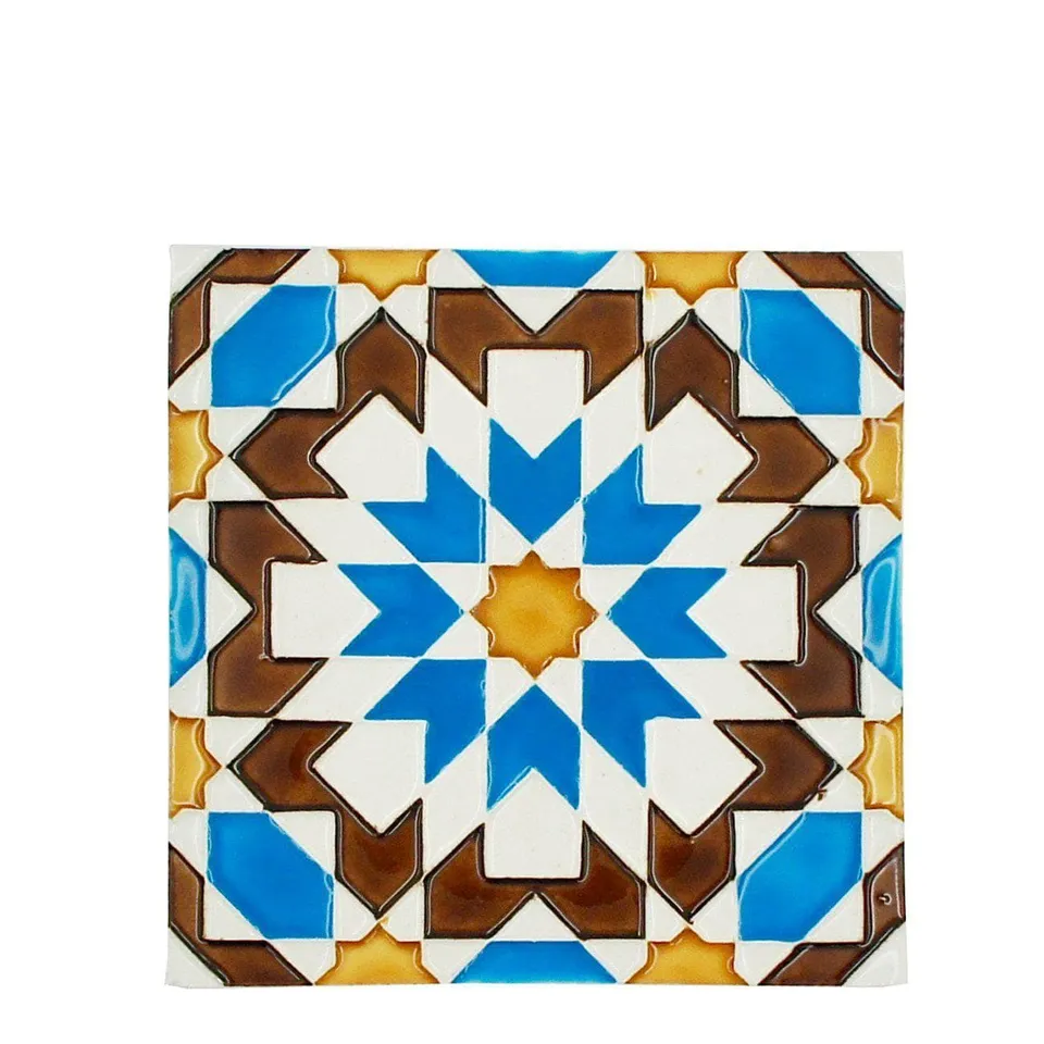 luisa-paix-o-azulejos-azulejo-hispano-maure-14x14cm-carreau-relief image 1