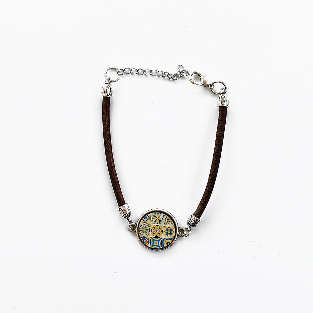 luisa-paix-o-azulejo-bracelet-coton-noir image 1