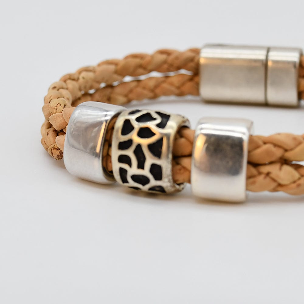 luisa-paix-o-bracelet-li-ge-tress-naturel-21cm-unisexe image 4