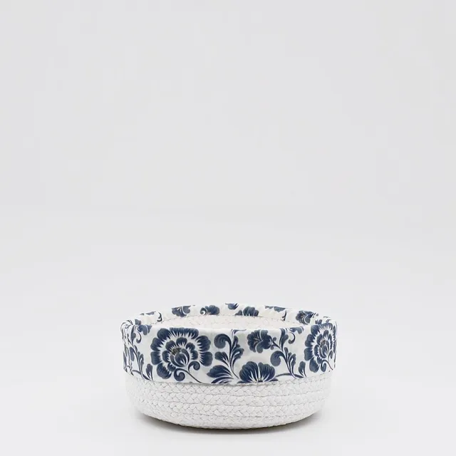luisa-paix-o-linge-de-maison-panier-coton-bleu-20-cm image 1
