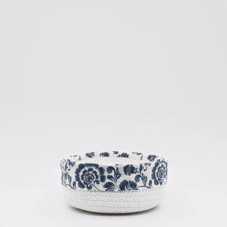 luisa-paix-o-linge-de-maison-panier-coton-bleu-20-cm image 1