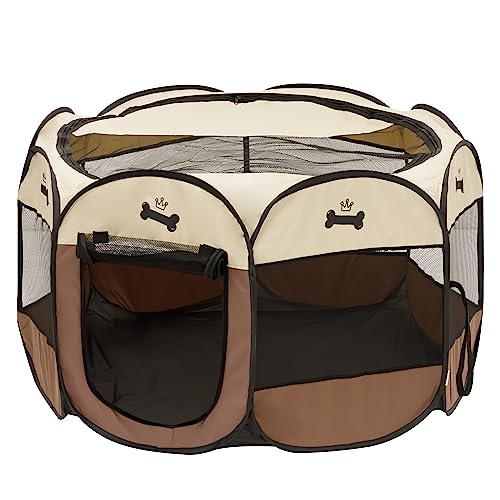 baroni-home-pet-parc-chien-pliable-tente-96x60-cm-l image 8