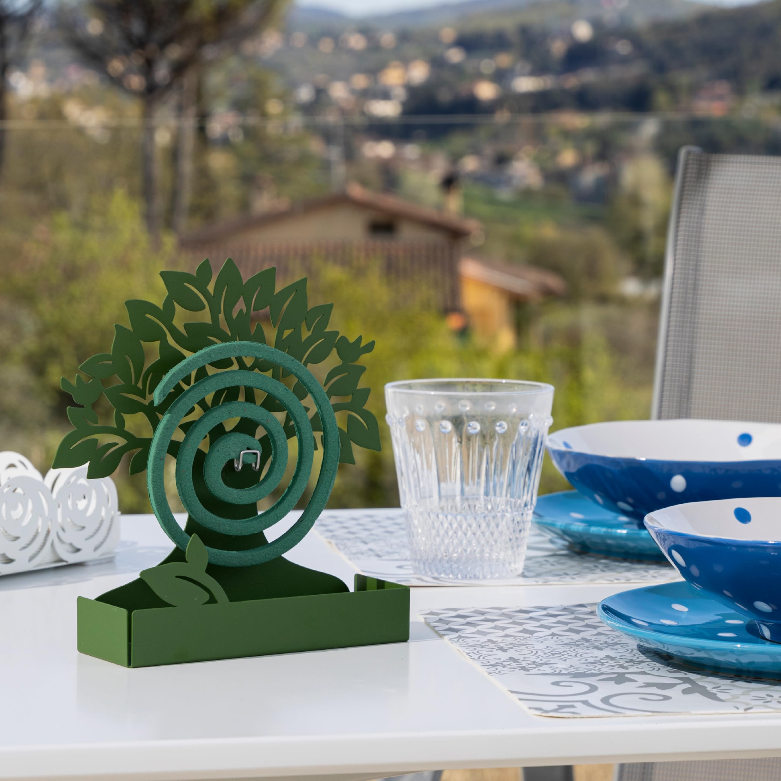 baroni-home-decorazioni-porte-spirale-anti-moustiques-arbre-vert-lot-de-3 image 2