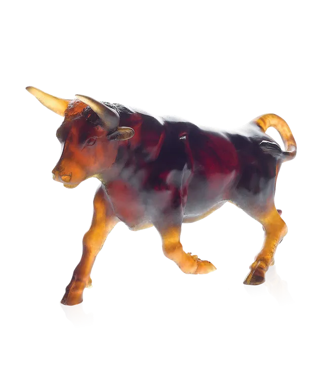 daum-univers-animalier-taureau-sculpture-cristal image 1