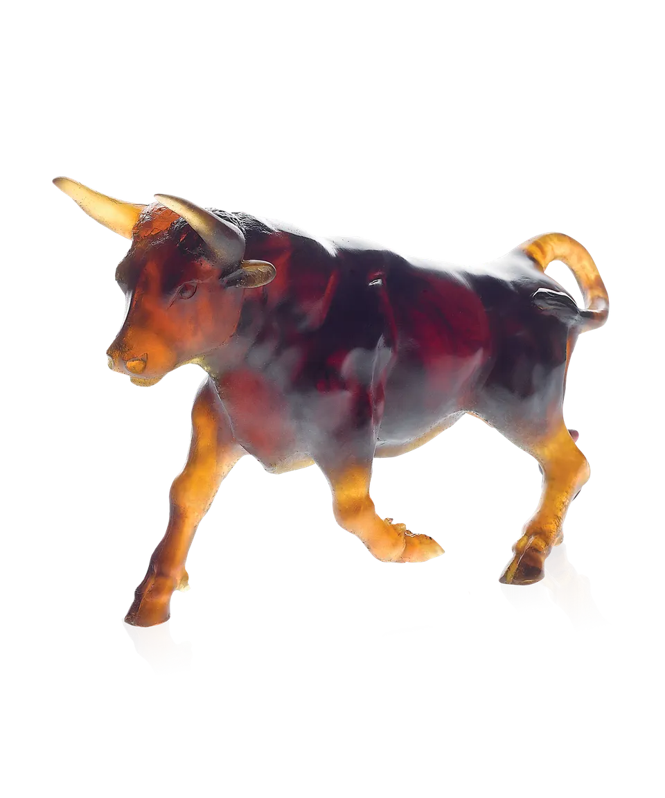 daum-univers-animalier-taureau-sculpture-cristal image 1