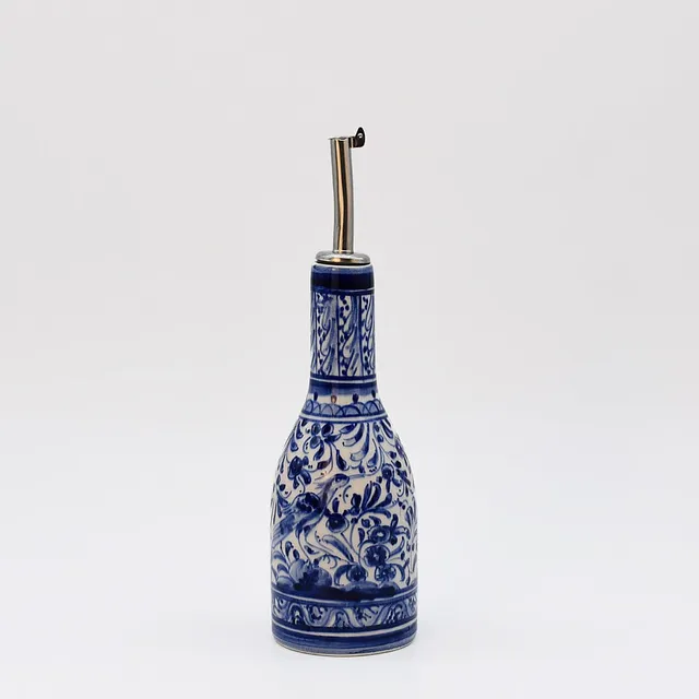 luisa-paix-o-carafe-huile-c-ramique-de-coimbra-bleue image 1