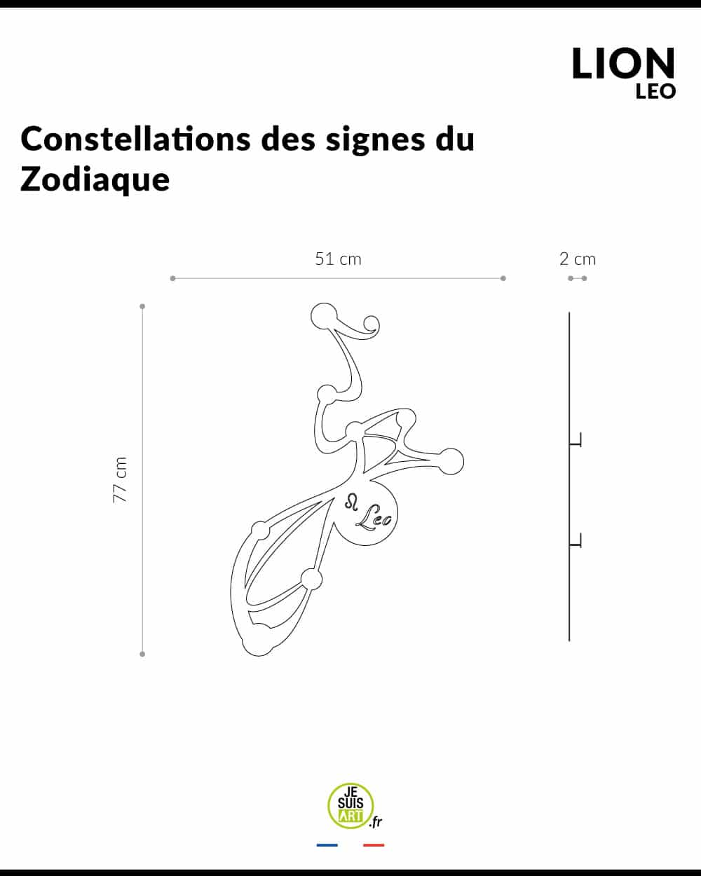 je-suis-art-signes-du-zodiaque-lion-tableau-m-tal image 5