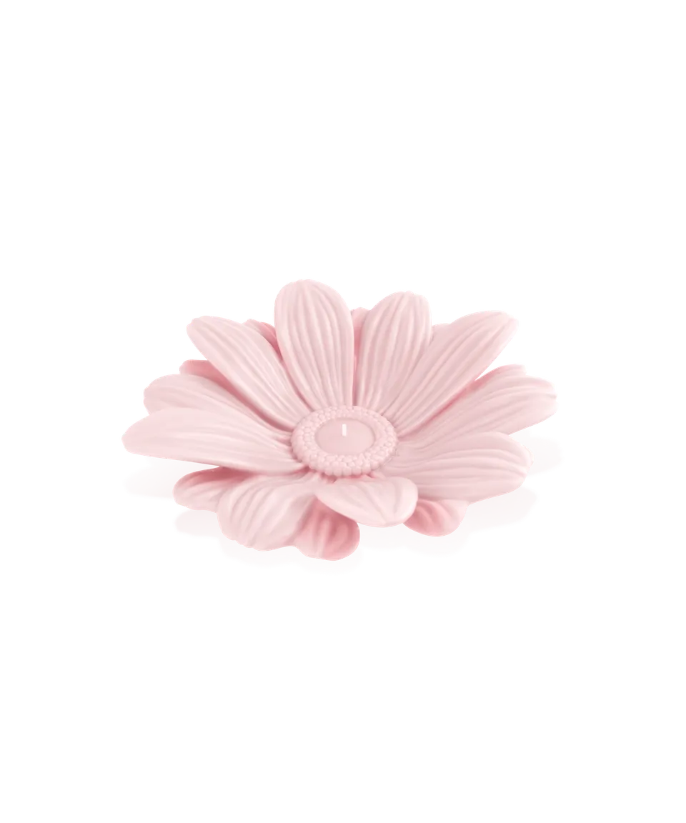 daum-art-de-la-table-or-d-abeille-bougie-fleur-rose-cire-sculpt-e image 1