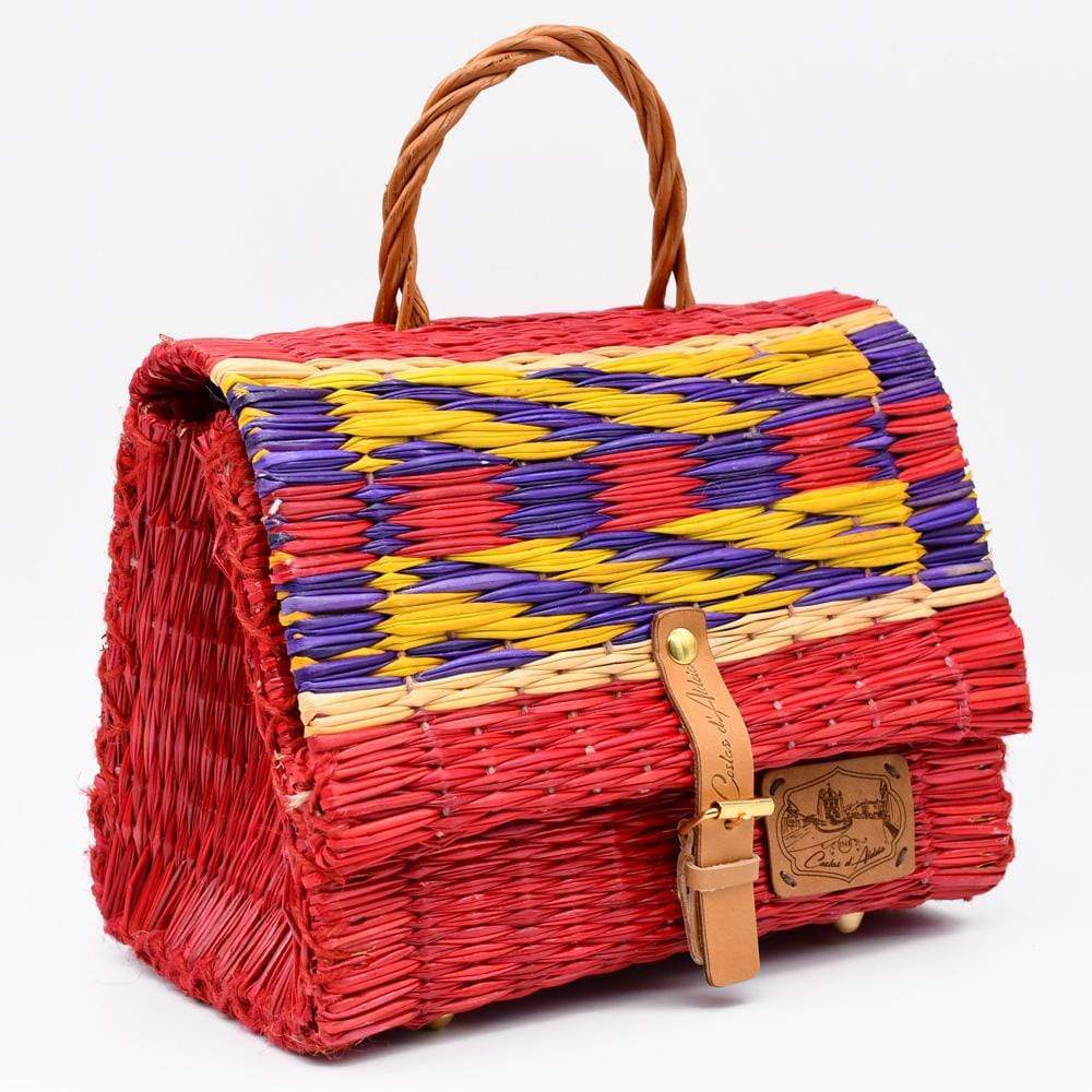 luisa-paix-o-sac-cartable-jonc-25-cm-rouge-multicolore-cuir image 2