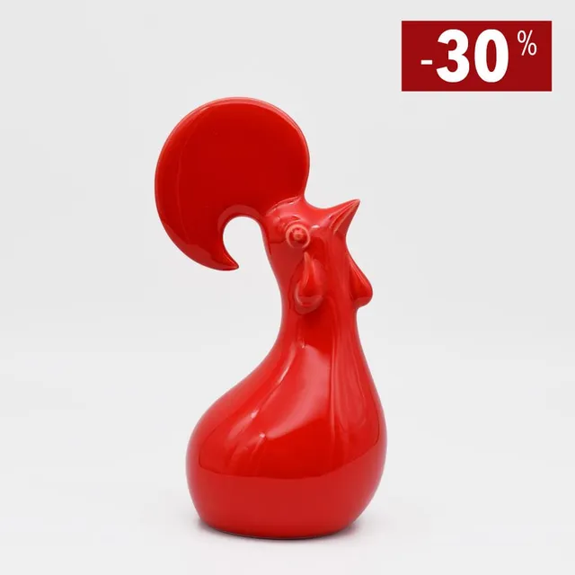 luisa-paix-o-coq-c-ramique-rouge-21-cm-caldas image 1