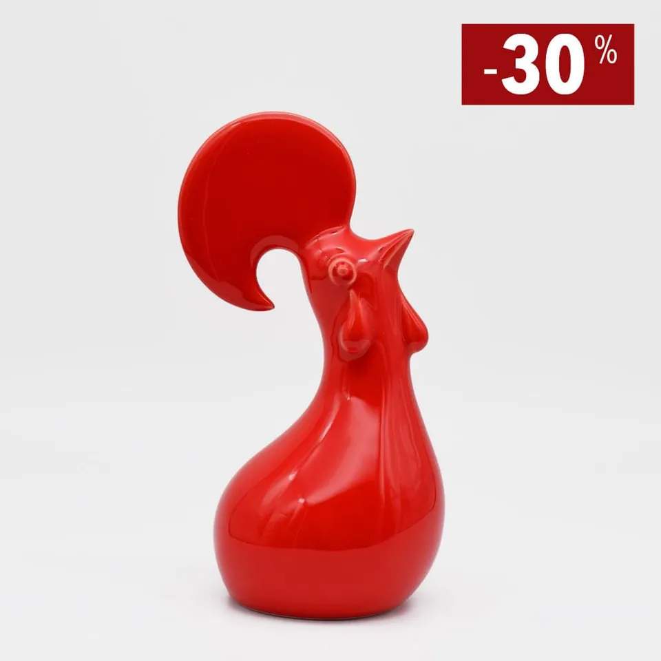 luisa-paix-o-coq-c-ramique-rouge-21-cm-caldas image 1