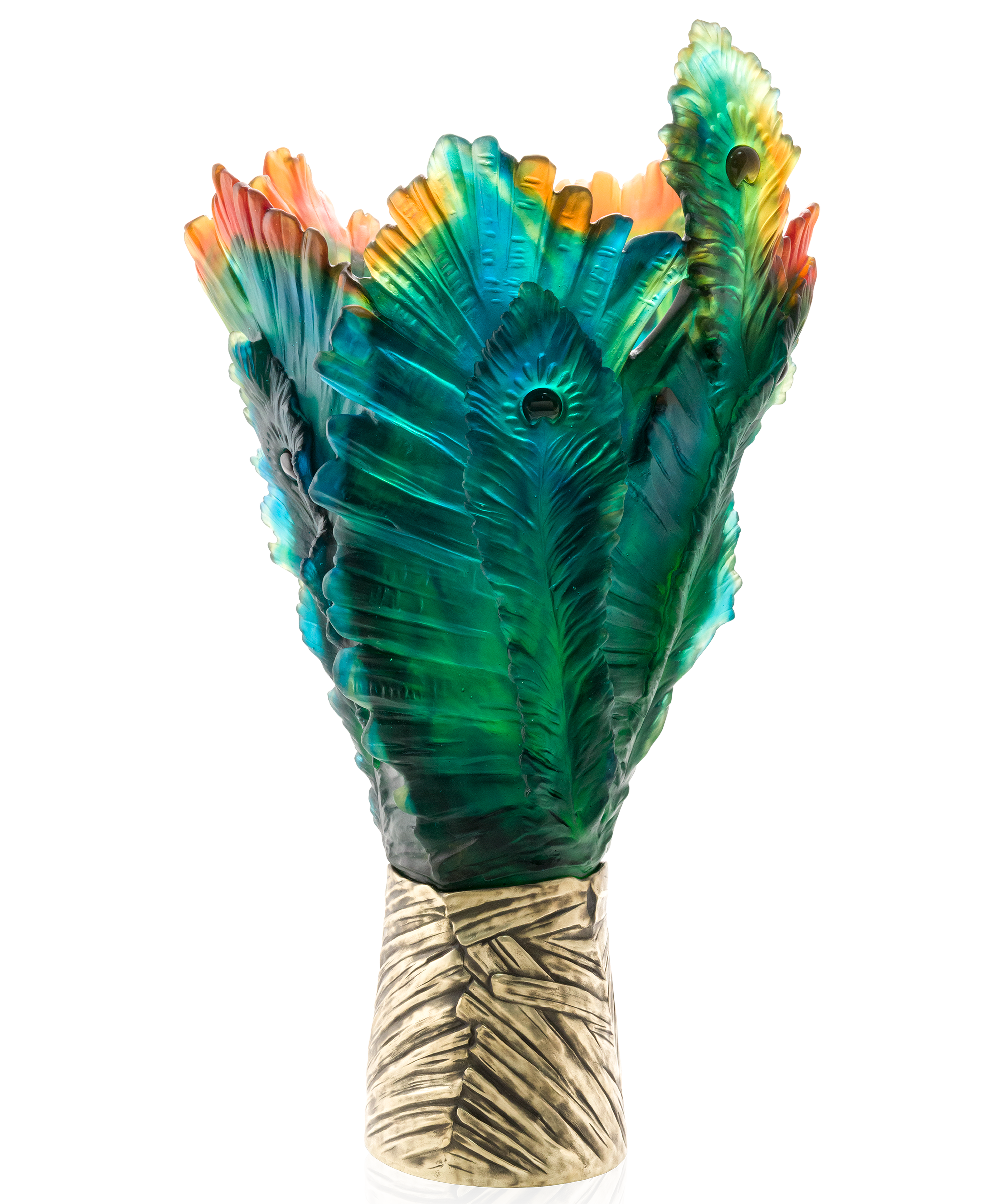 daum-univers-v-g-tal-fleur-de-paon-vase-magnum-99-ex image 1