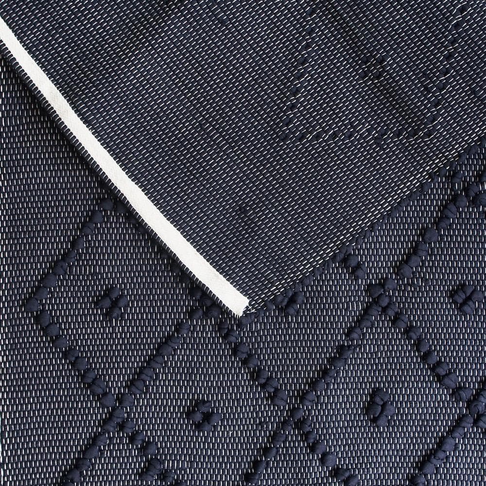 luisa-paix-o-linge-tapis-coton-bleu-fonc-100x50-cm-lavable image 2