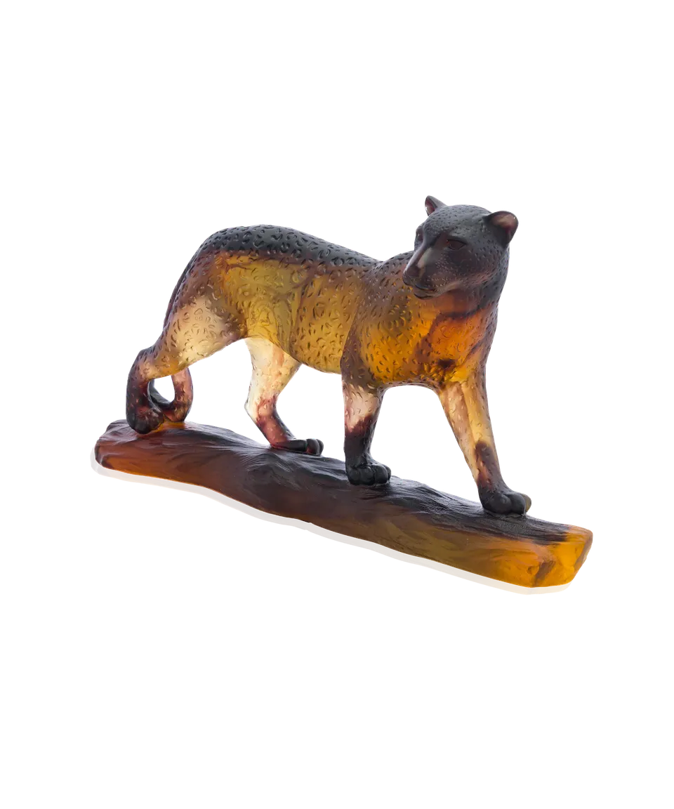 daum-univers-animalier-l-opard-sculpture-cristal-500-ex image 1
