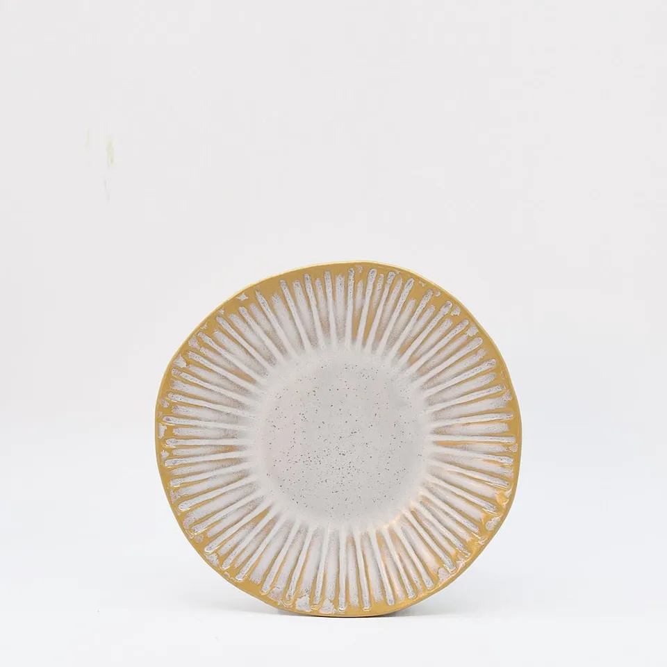 luisa-paix-o-vieira-assiette-en-gr-s-blanche-21-cm image 1