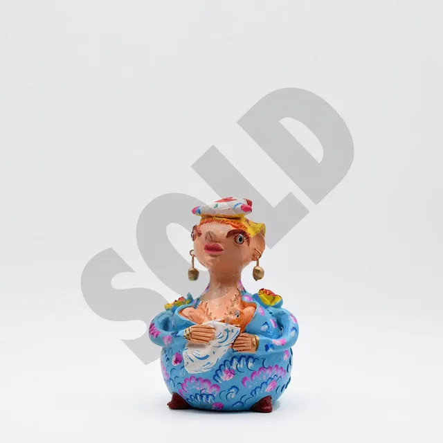 luisa-paix-o-boneca-barriguda-20cm-statuette-argile image 1