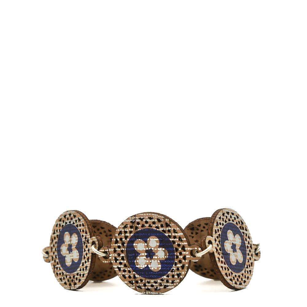 luisa-paix-o-bijoux-bracelet-li-ge-flores-bleu-dor-16-5-cm image 1