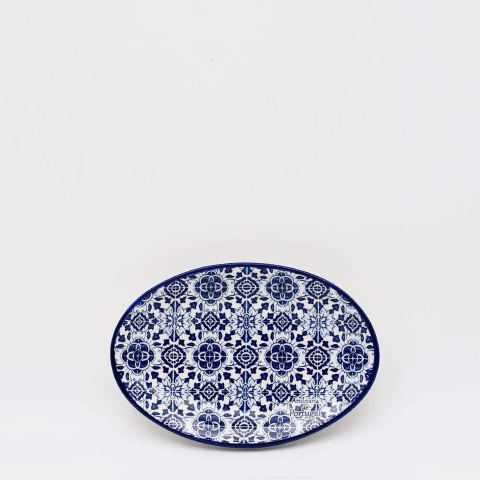 luisa-paix-o-tradicional-plat-c-ramique-bleu-21-cm-azulejos image 1