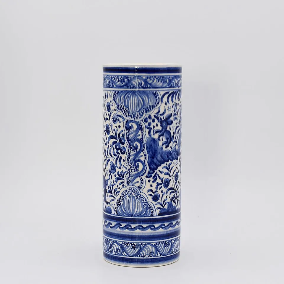 luisa-paix-o-coimbra-vase-c-ramique-bleu-24-cm-peint-main image 1