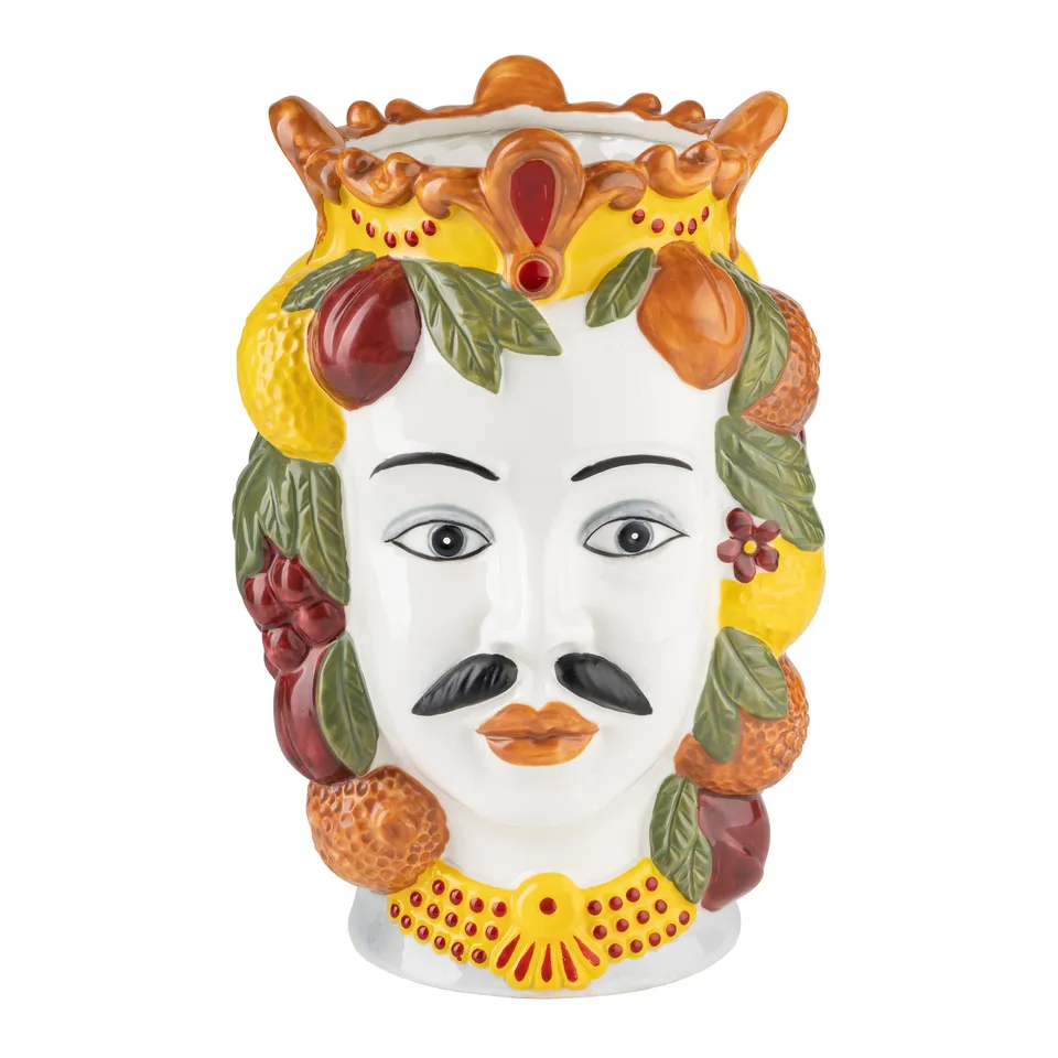 baroni-home-t-te-moro-regina-cactus-porcelaine-20-cm image 1