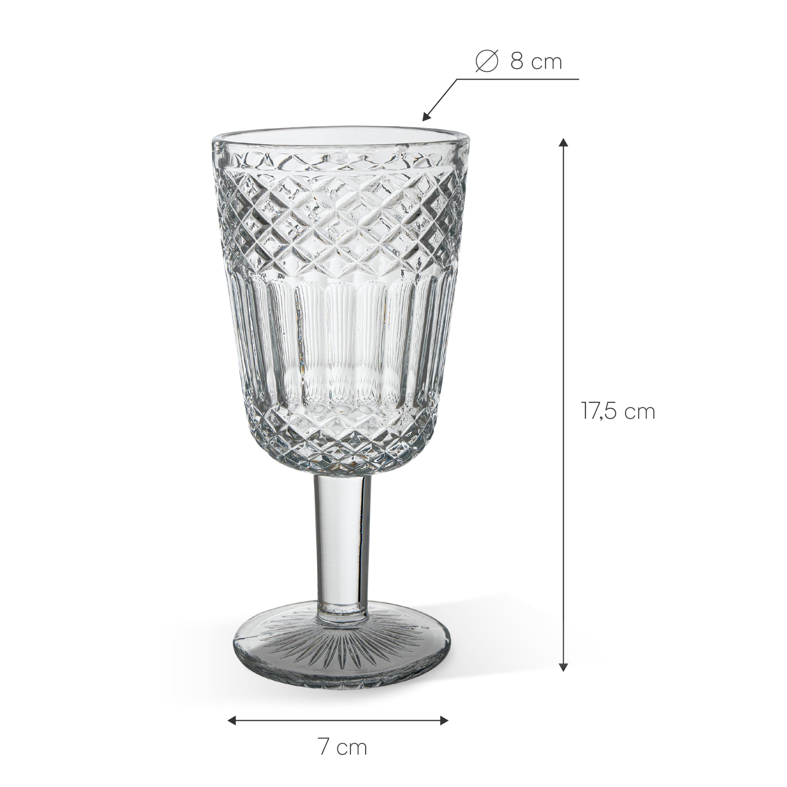 baroni-home-cucina-fl-te-verre-transparent-lot-de-6-25-cl image 3