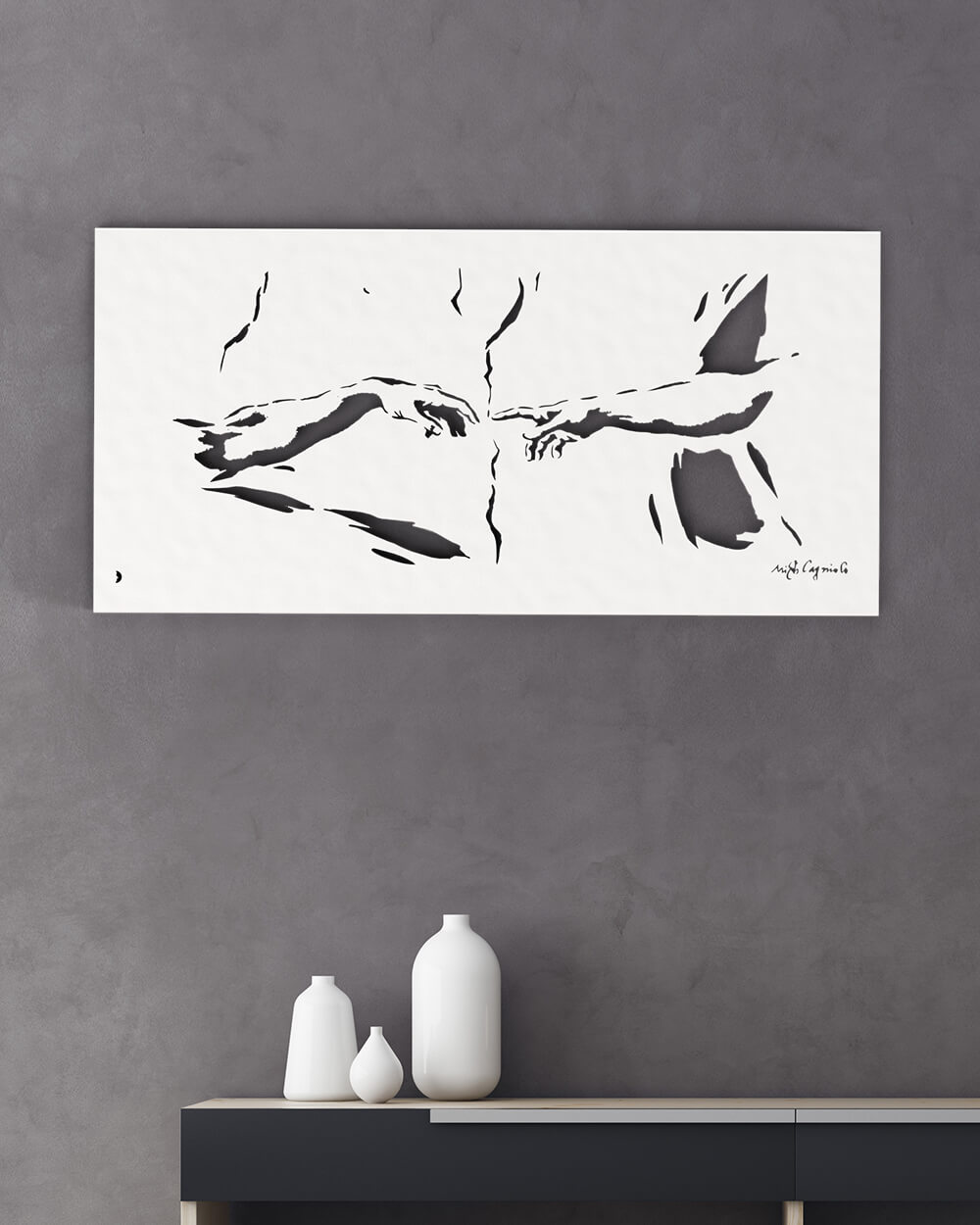 je-suis-art-tableaux-la-cr-ation-d-adam-tableau-mural-c-l-bre image 1