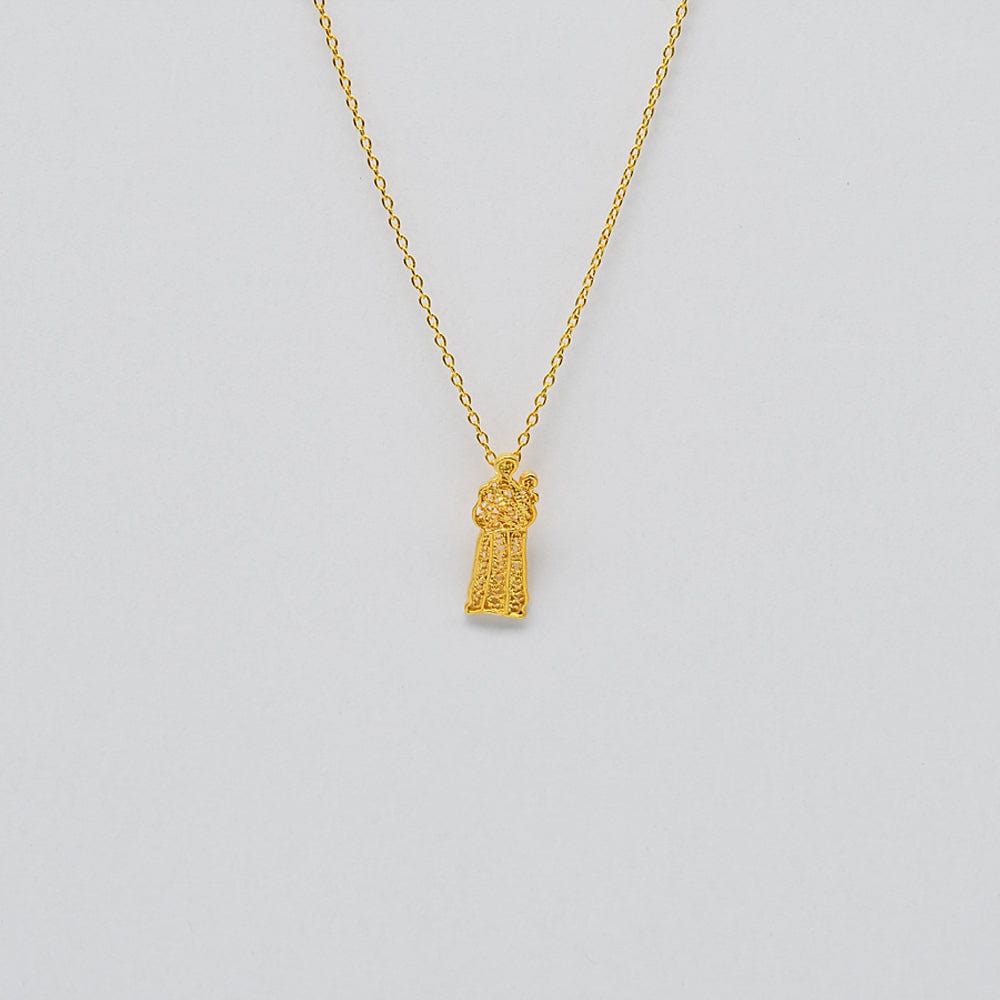 luisa-paix-o-bijoux-collier-santo-ant-nio-argent-dor-filigrane image 1