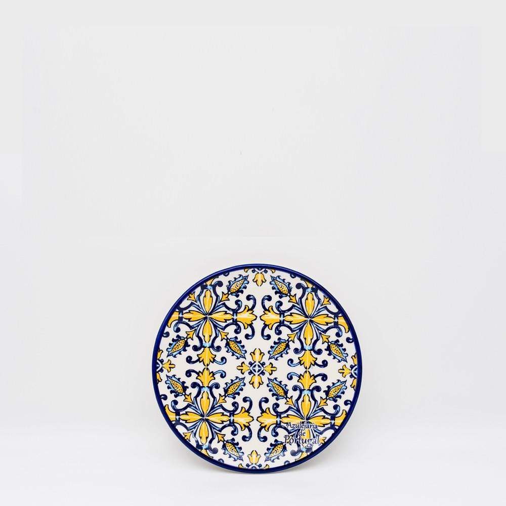 luisa-paix-o-tradicional-assiette-c-ramique-jaune-13-cm image 1