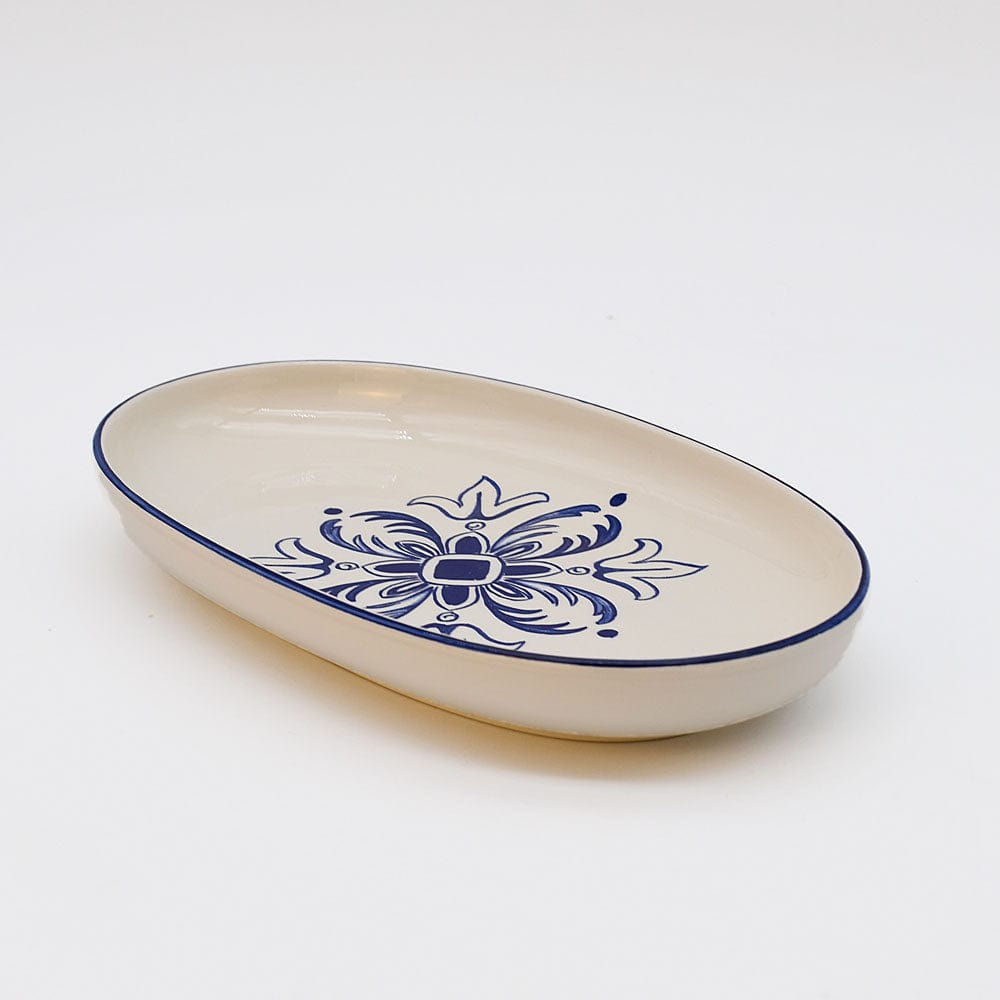 luisa-paix-o-floral-plat-ovale-24-cm-bleu-lave-vaisselle image 2