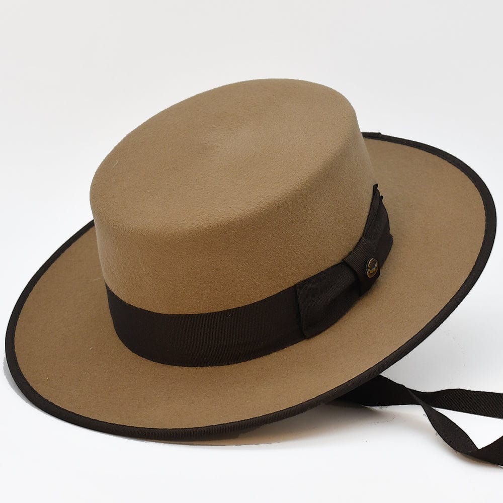 luisa-paix-o-toreiro-chapeau-feutre-camel-taille-58-laine image 1