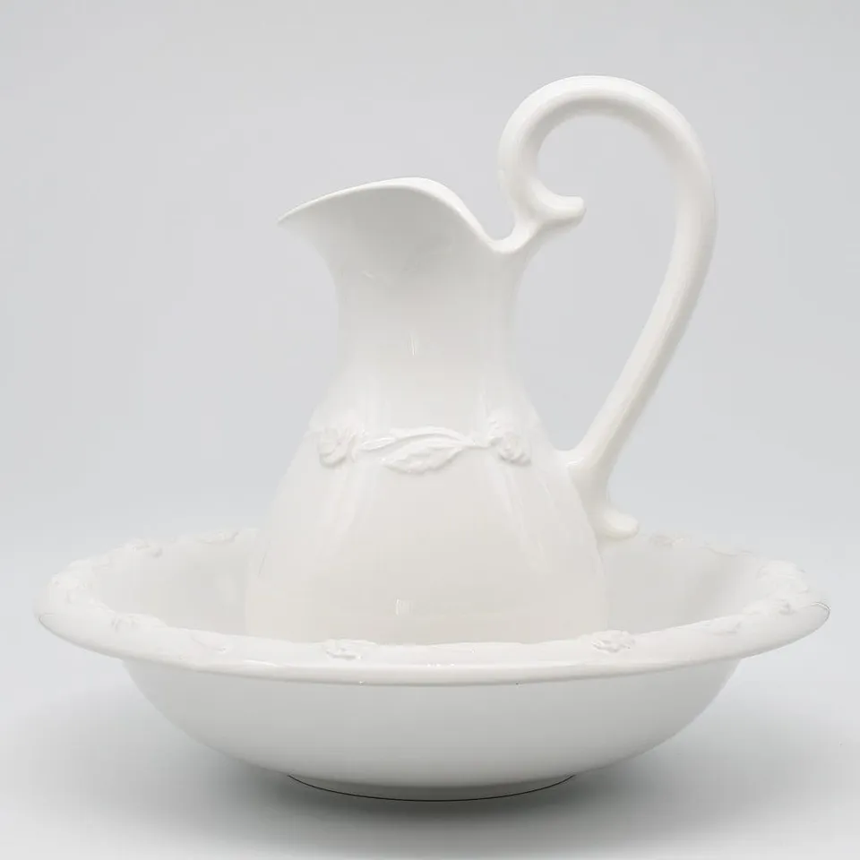 luisa-paix-o-cruche-et-bassine-toilette-blanc image 1