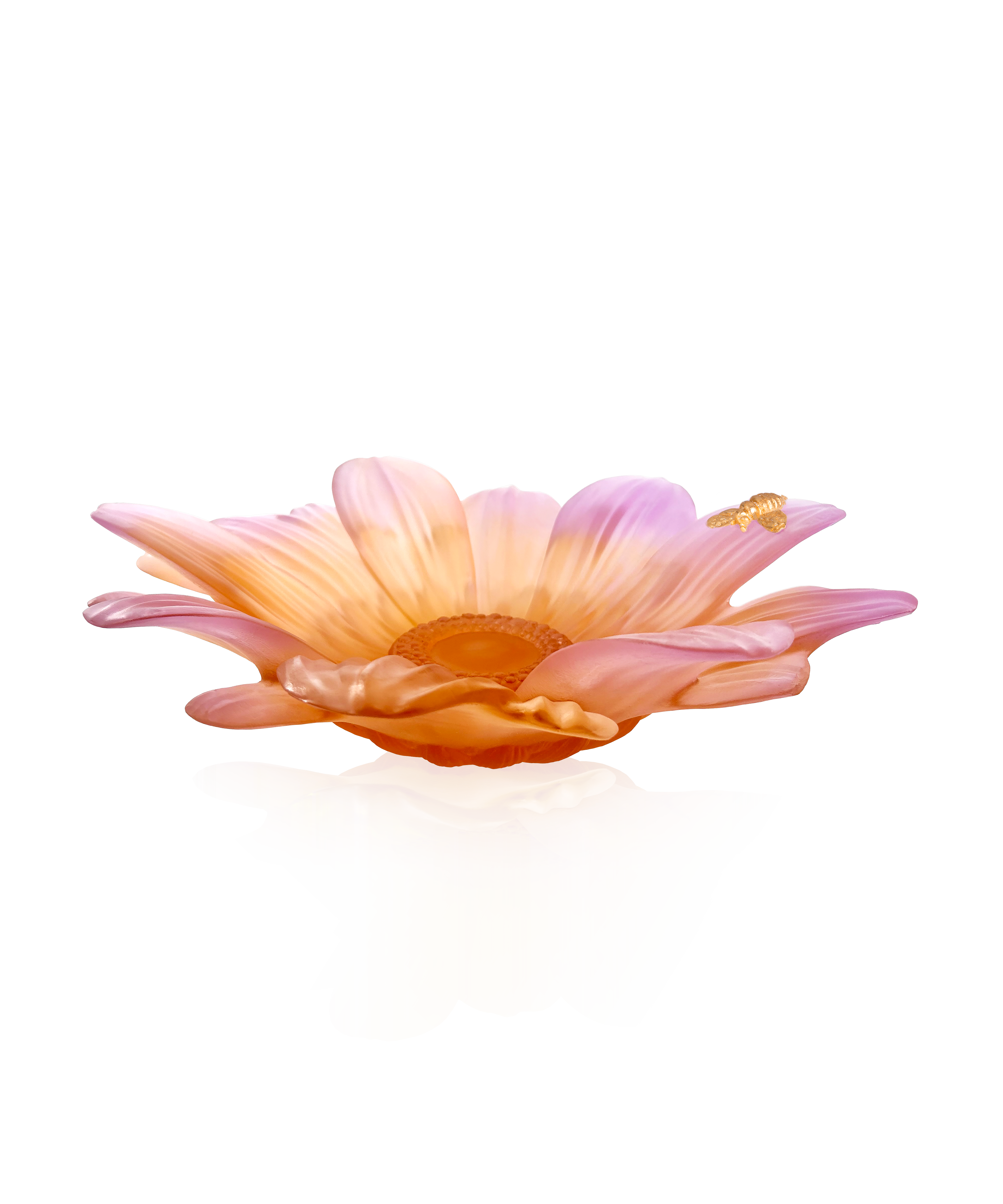 daum-or-d-abeille-centre-de-table-feuille-d-or-175-ex image 1
