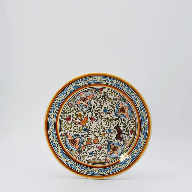 luisa-paix-o-coimbra-assiette-c-ramique-22-cm-peinte-main image 1