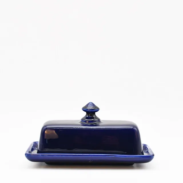 luisa-paix-o-vaisselle-portugaise-beurrier-c-ramique-bleu-artisanal image 1