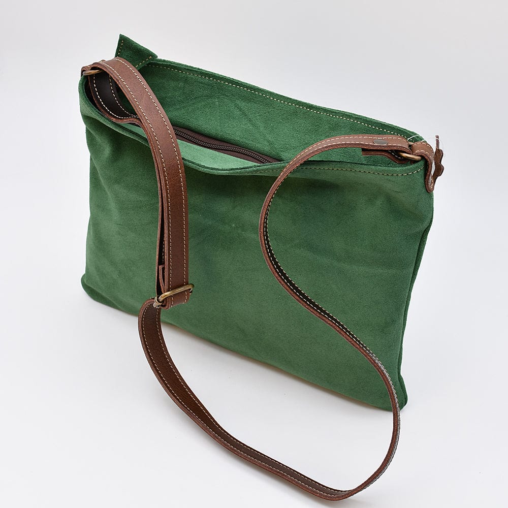 luisa-paix-o-accessoires-sac-bandouli-re-daim-vert-30cm image 2