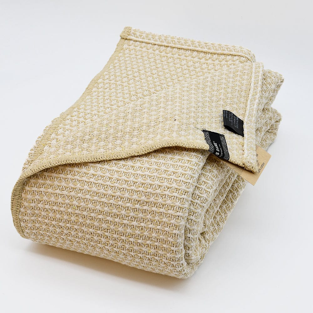 luisa-paix-o-maxi-plaid-coton-beige-220x170-tissage-main image 2