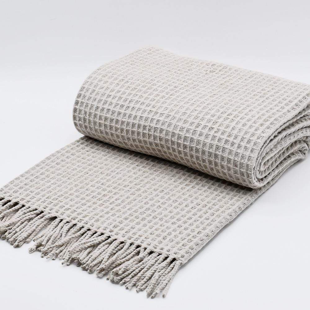 luisa-paix-o-coton-gaufr-plaid-beige-200x140-cm-doux image 2
