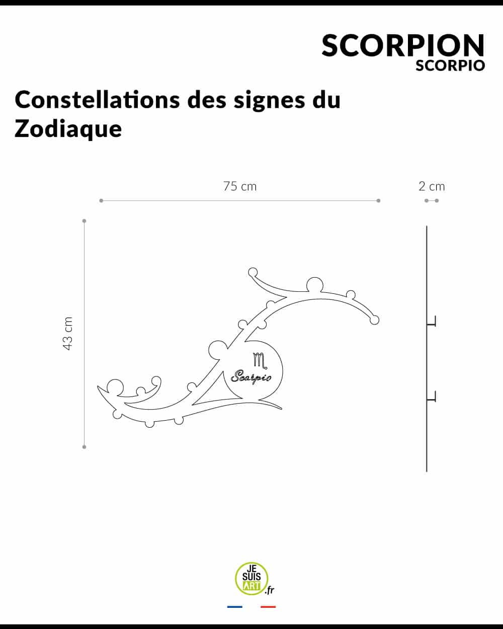 je-suis-art-signes-du-zodiaque-scorpion-tableau-m-tal image 5