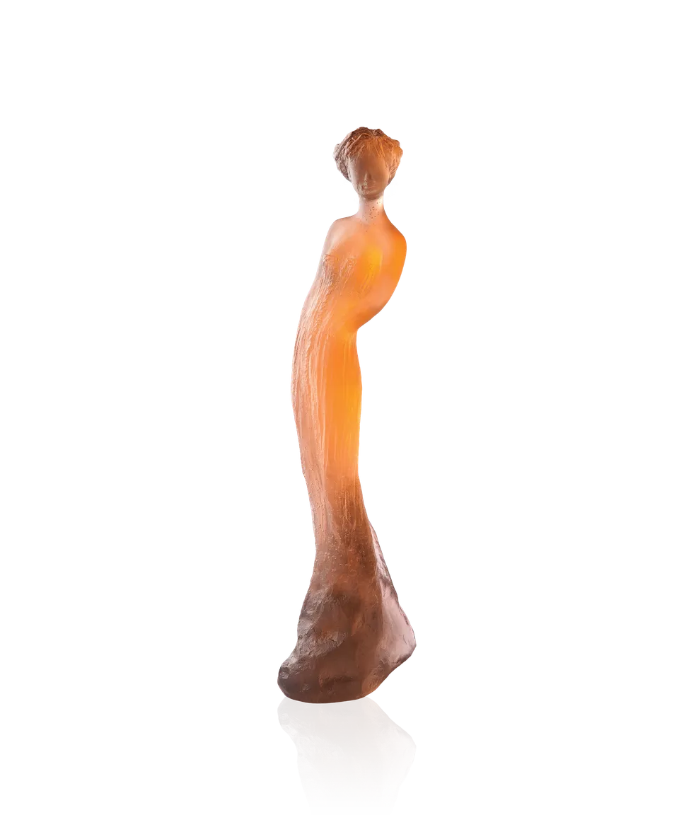 daum-univers-f-minin-am-lie-ambre-grise-sculpture-375-ex-richard image 1