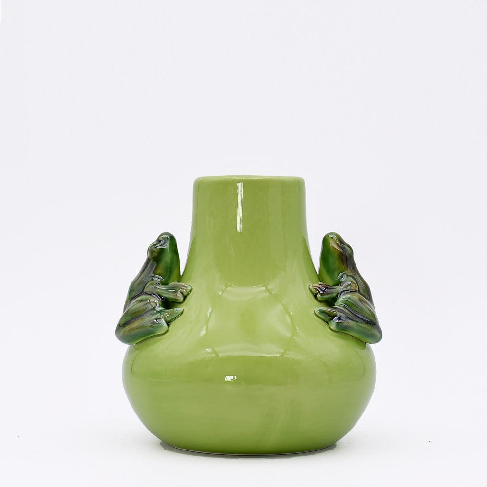 luisa-paix-o-r-s-vase-c-ramique-vert-15-cm-grenouilles image 1