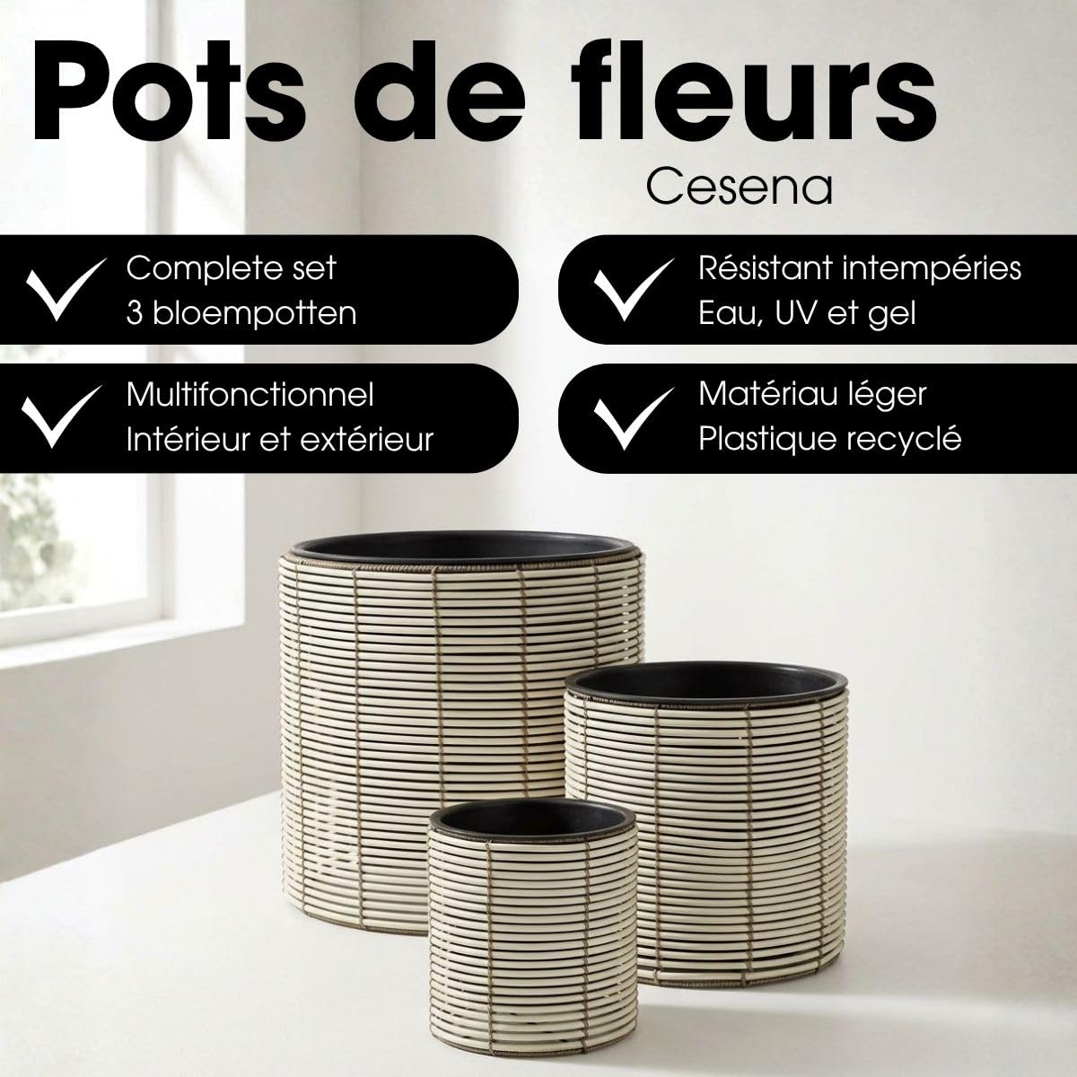 mica-decorations-cesena-pot-de-fleur-blanc-lot-de-3-recycl image 2