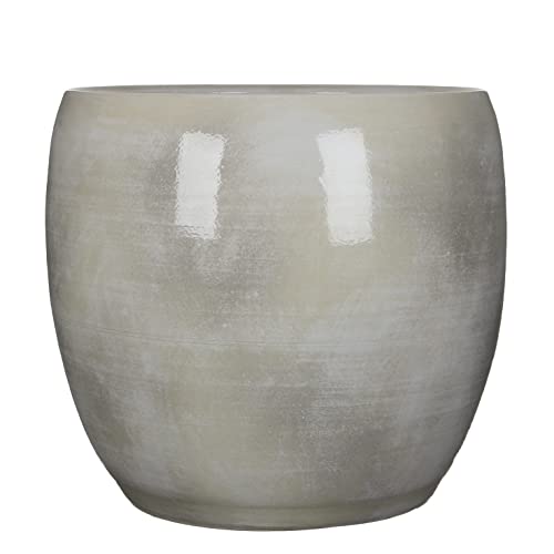 mica-decorations-lester-pot-fleurs-terre-cuite-gris-clair-h35-cm image 5