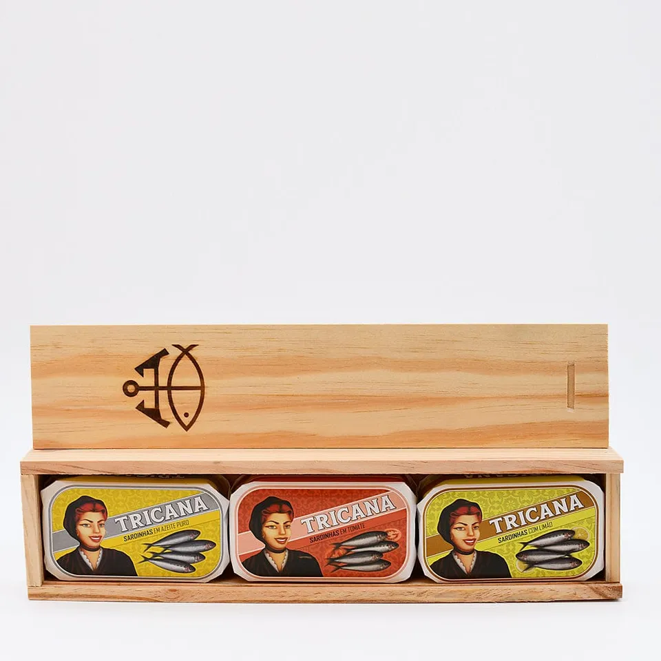 tricana-coffret-3-conserves-sardines-portugaises-atlantique image 1
