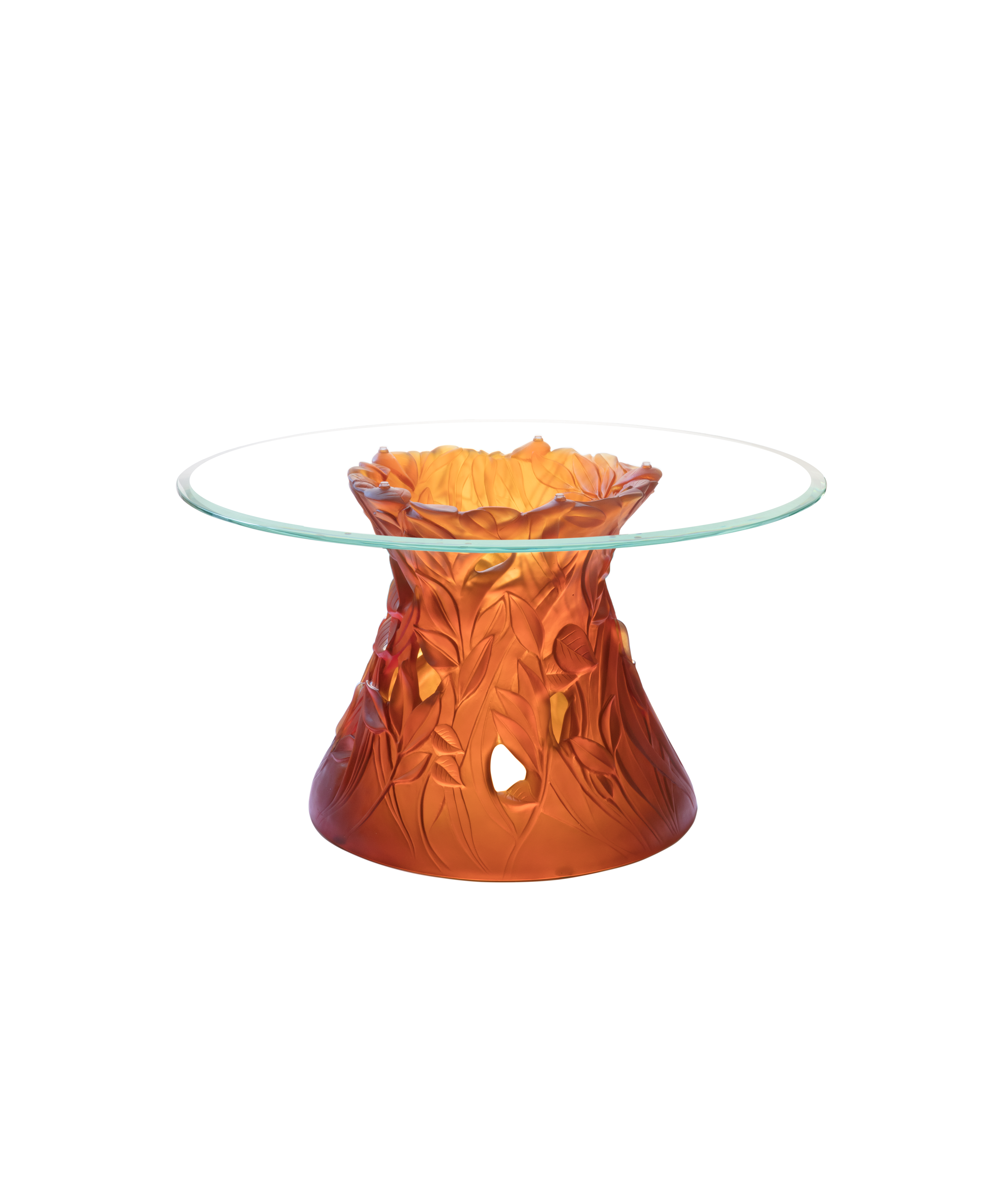 daum-v-g-tale-table-basse-ambre-mobilier-cristal-design image 1