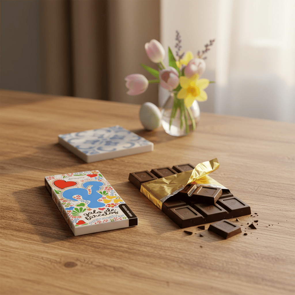 luisa-paix-o-galo-de-barcelos-tablette-chocolat-noir-100g image 2