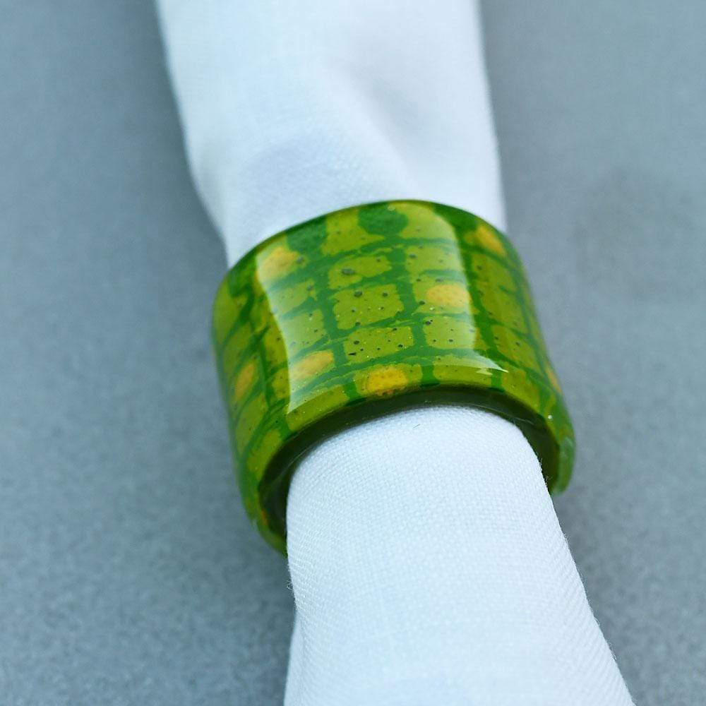 luisa-paix-o-marinha-grande-rond-de-serviette-verre-vert image 4