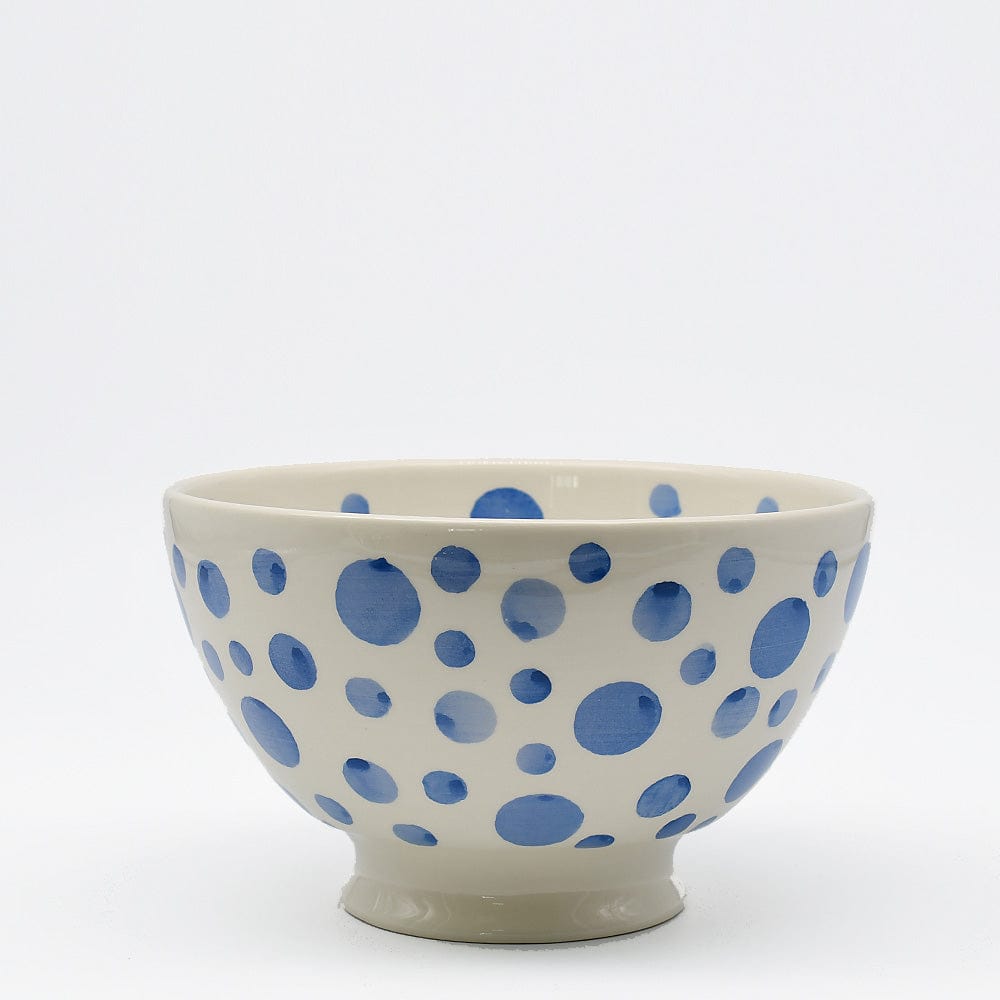 luisa-paix-o-saladier-pois-c-ramique-bleu-20cm-artisanal image 1